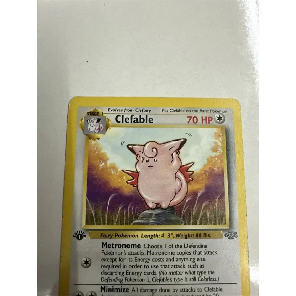 Pokémon 1st EDITION Clefable #17/64 Non-Holo Rare 1999 Jungle MP